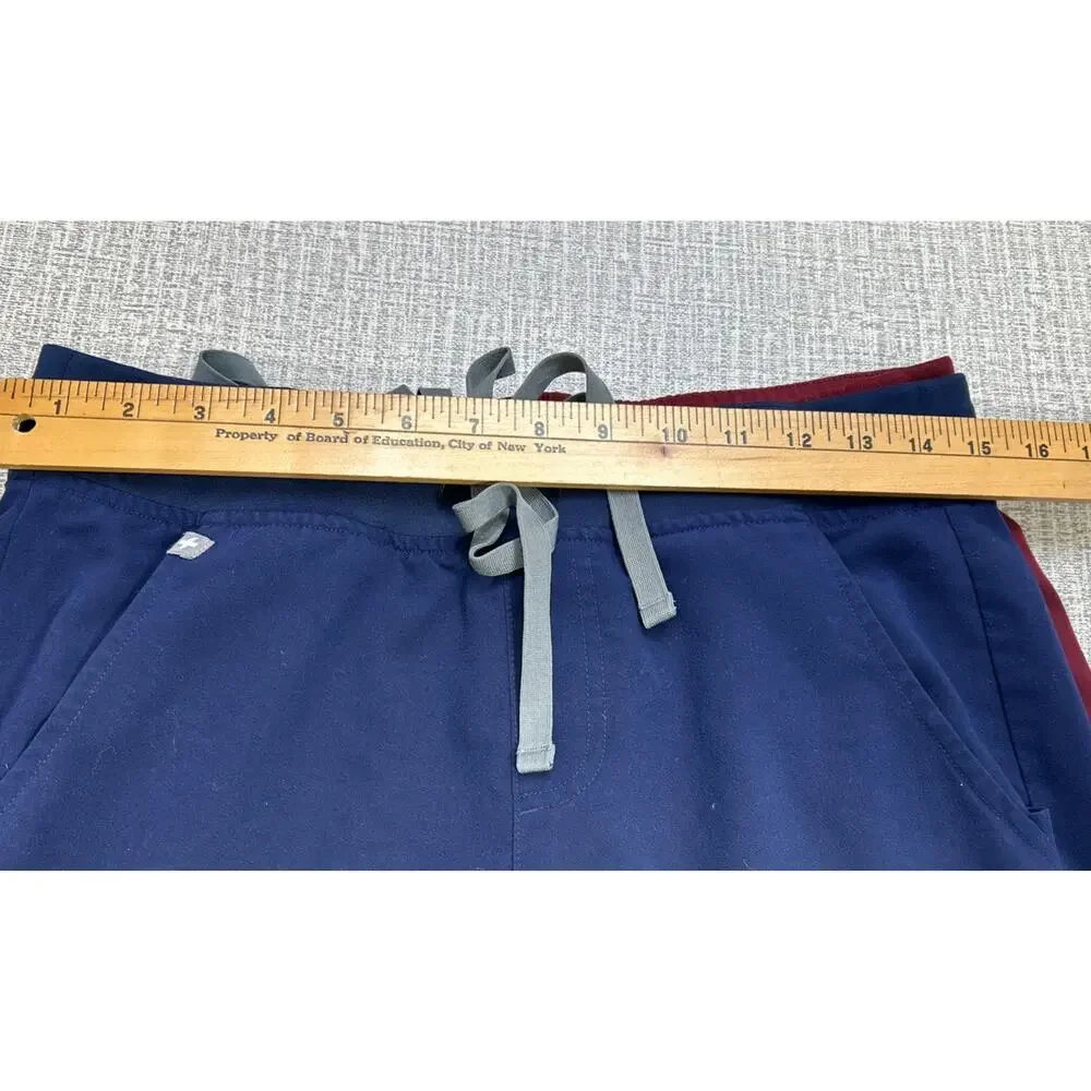 Lot of Three Figs Bottoms/Pants S Technical Collection Navy & Red Joggers